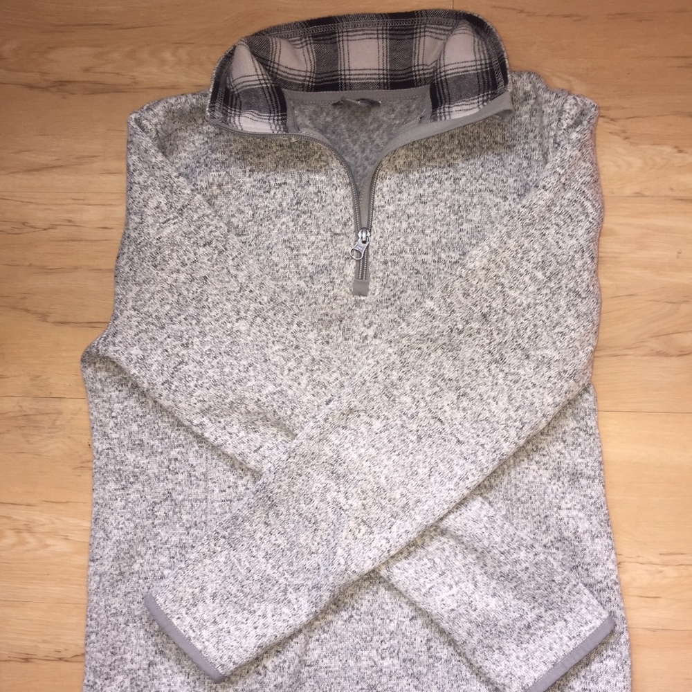 Eddie Bauer Quarter Zip Fleece Sweatshirt